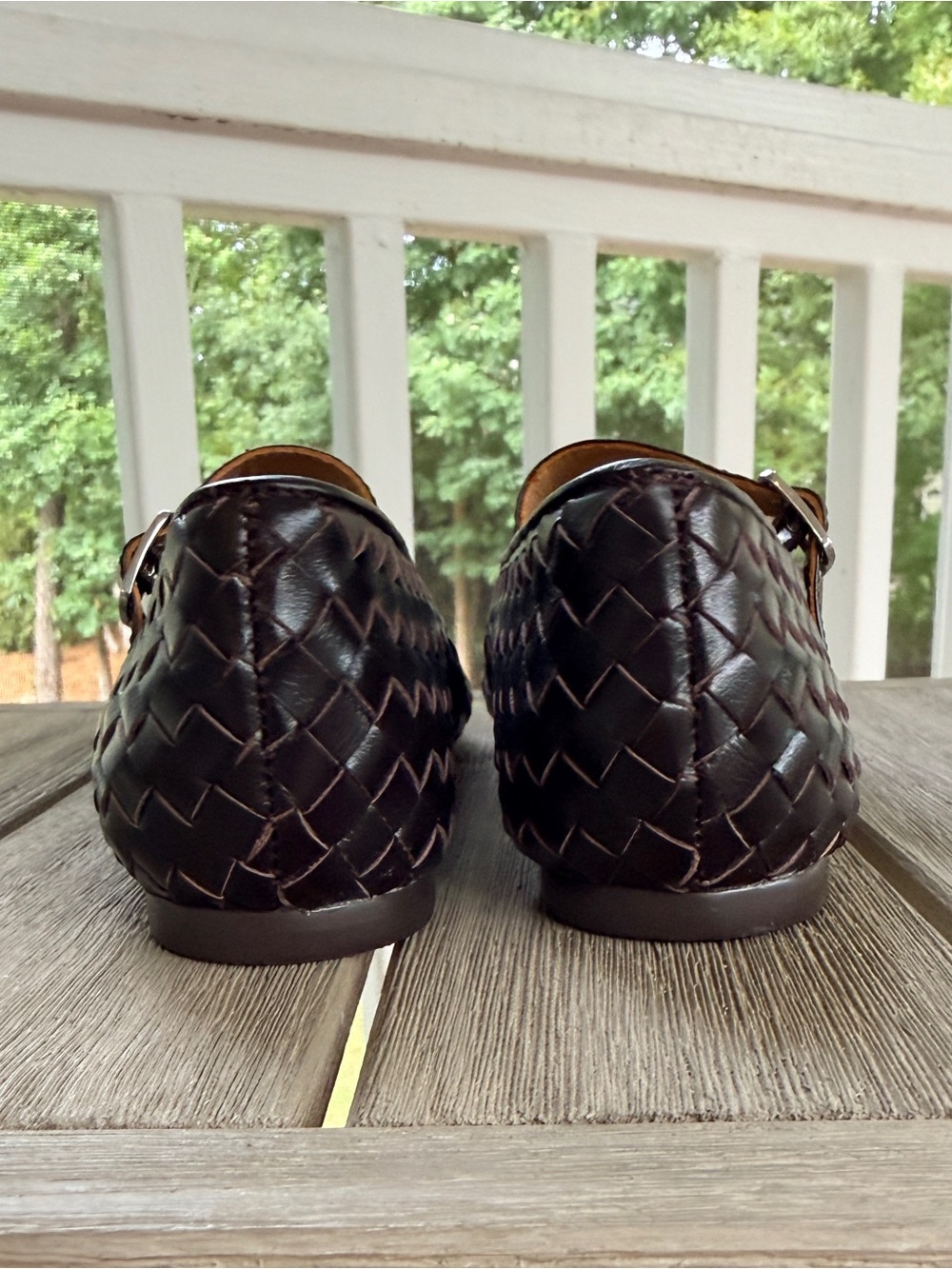 Madewell - The Remy Mary Jane Flat in Woven Leather - Picture 6 of 11